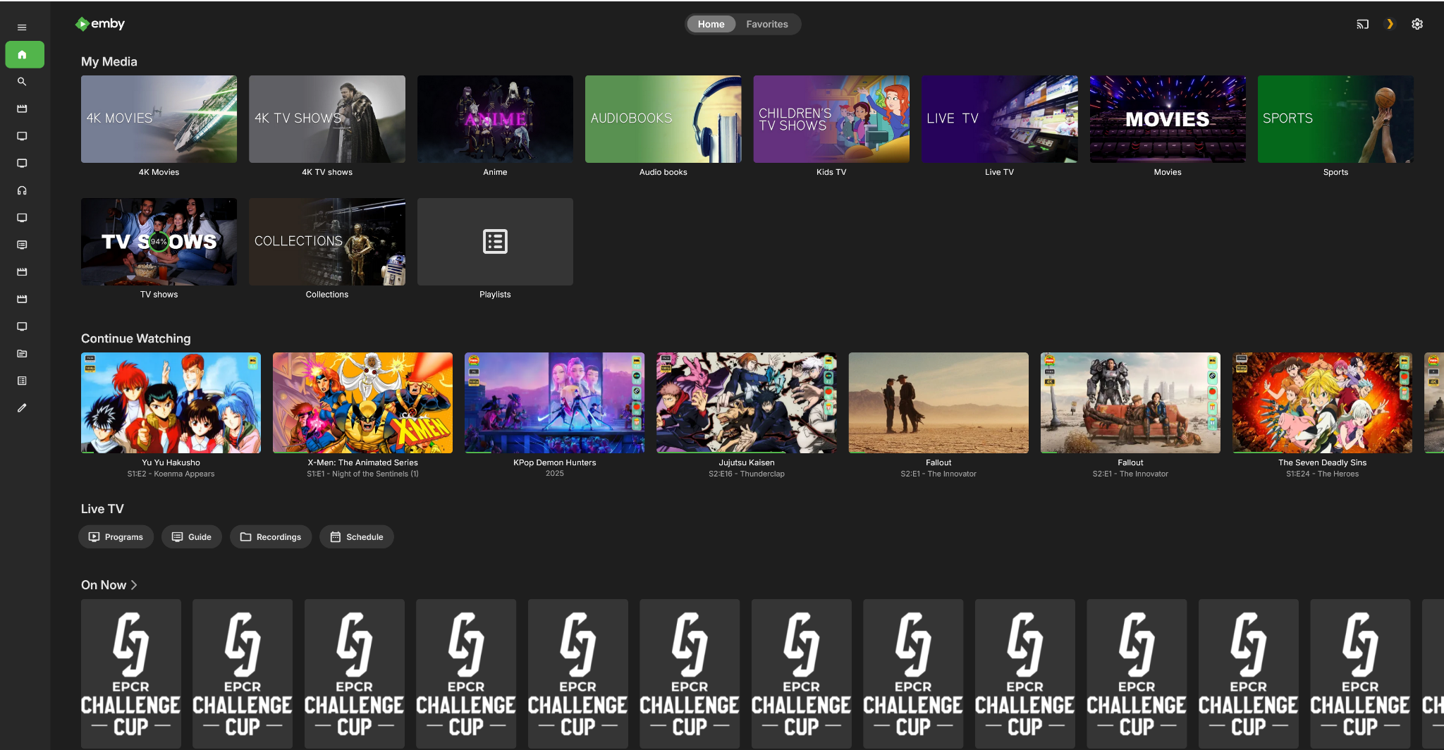 Emby UI