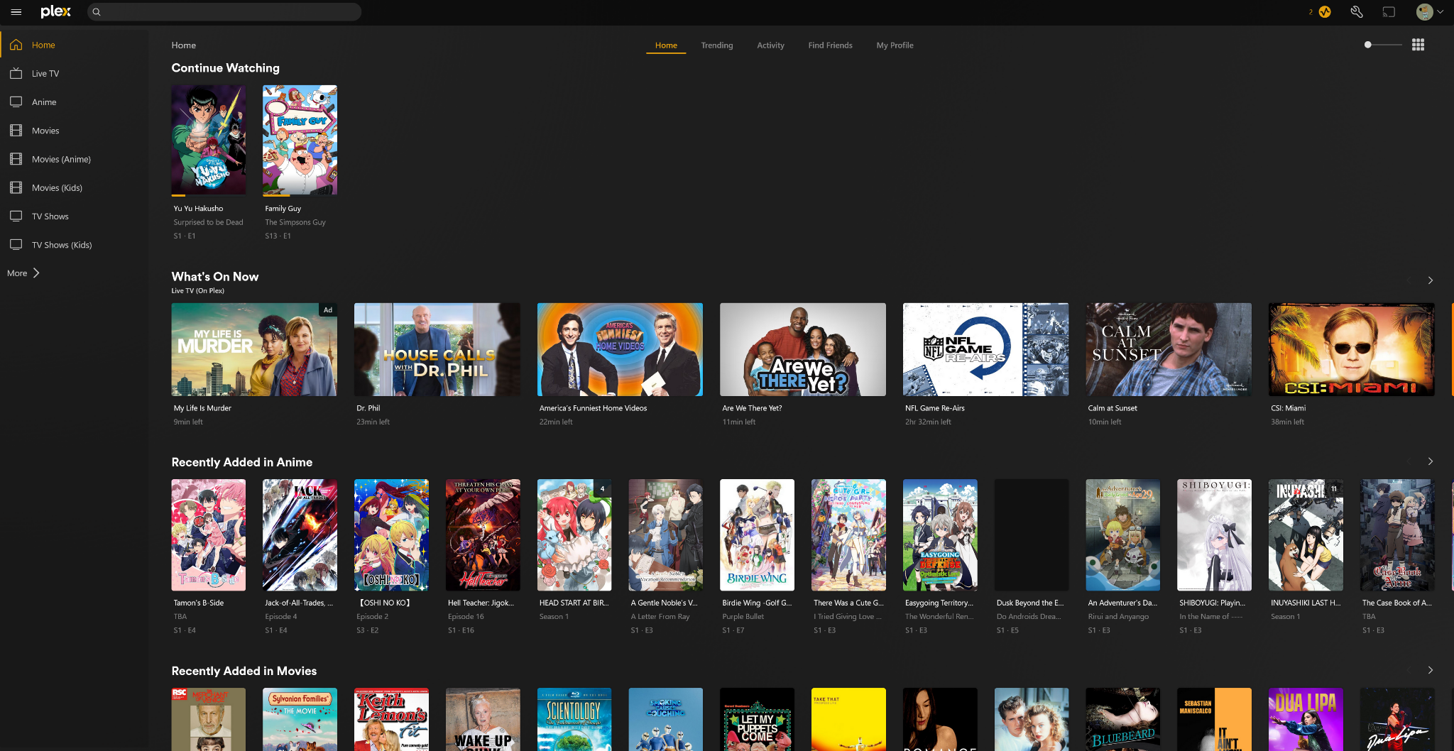 Plex UI